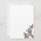 Hoek Curls Graduy Party Uitnodiging (Achterkant)