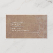 Hoek en huisdier visitekaartje (Achterkant)