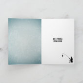 Hoek- en visthema Mannelijke feestdagen of feestda Kaart (Binnen)