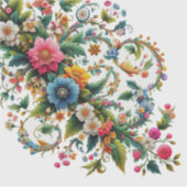 Hoek Floral Sticker (Voorkant)