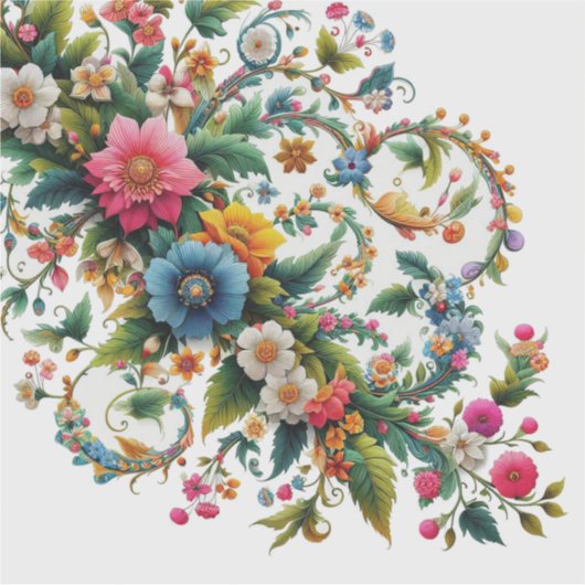 Hoek Floral Sticker (Voorkant)