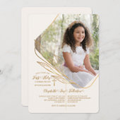 Hoek Foto religieuze uitnodiging (Voorkant / Achterkant)