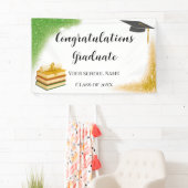 Hoek Glans Accent Afstudeerbanner Spandoek (Insitu)
