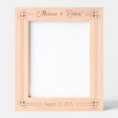 Hoek Hart Vormgegeven Knoop Lijst Trouwen 8x10 Gegraveerde Lijstjes (Voorkant)