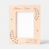 Hoek Krans Branch Paar Trouwen 5x7 Gegraveerde Lijstjes (Voorkant)