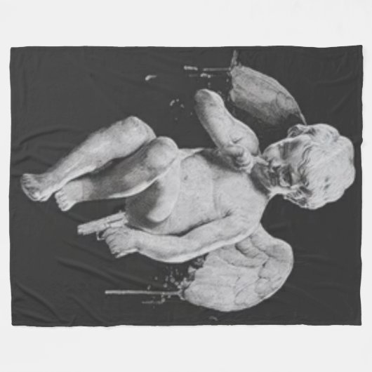 HOEK MET HANDGUN FLEECE DEKEN (Voorkant (Horizontaal))