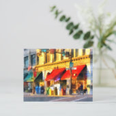 Hoek of centrum en Merchant Rutland VT Briefkaart (Staand voorkant)