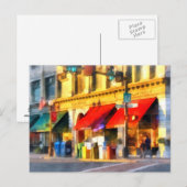 Hoek of centrum en Merchant Rutland VT Briefkaart (Voorkant / Achterkant)