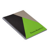 Hoek op kleur Modern Professional gepersonaliseerd Notitieboek (Rechterzijde)