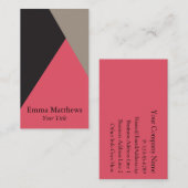 Hoek op kleur Modern Professional Visitekaartje (Voorkant / Achterkant)