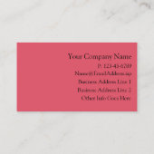 Hoek op kleur Modern Professional Visitekaartje (Achterkant)