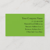 Hoek op kleur Modern Professional Visitekaartje (Achterkant)
