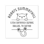 Hoek Slecht getemperd katteboog Adres 2 Zelfinktende Stempel (Design)