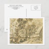 Hoek van asiel en tuin, Vincent van Gogh Briefkaart (Voorkant / Achterkant)