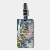 Hoek van Bagagelabel voor vliegende varkens en wij (Voorkant verticaal)