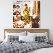 hoek van de markt canvas afdruk (Insitu (Slaapkamer))