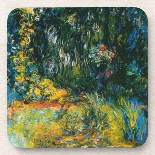 Hoek van de Nympheas Basin - Claude Monet Bier Onderzetter (Voorkant)