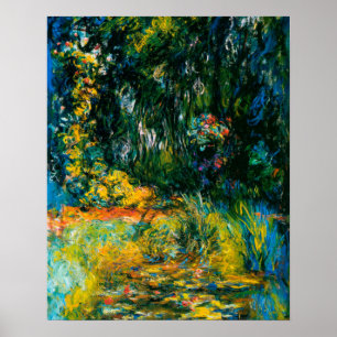 Hoek van de Nympheas Basin - Claude Monet Poster