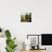 Hoek van de tuin door Monet Print (Thuiskantoor)