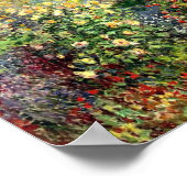 Hoek van de tuin door Monet Print (Hoek)