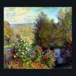 Hoek van de tuin door Monet Print<br><div class="desc">"A Corner of the Garden" is een prachtig oliesschilderij van de impressionistische kunstenaar Claude Monet,  c. 1876.</div>