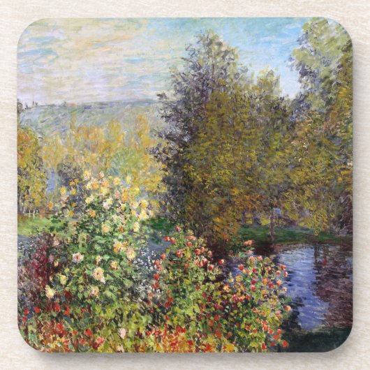 Hoek van de tuin in Montgeron - Claude Monet Bier Onderzetter (Voorkant)