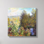 Hoek van de tuin in Montgeron - Claude Monet Canvas Afdruk (Voorkant)