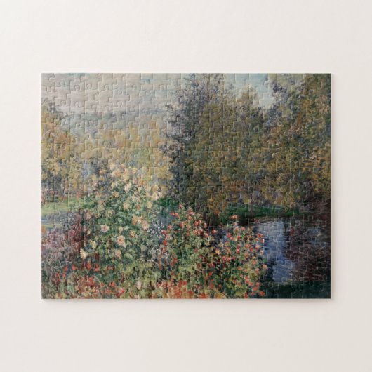Hoek van de tuin in Montgeron - Claude Monet Legpuzzel (Horizontaal)