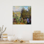 Hoek van de tuin in Montgeron - Claude Monet Poster (Keuken)