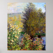 Hoek van de tuin in Montgeron Claude Monet Poster (Voorkant)