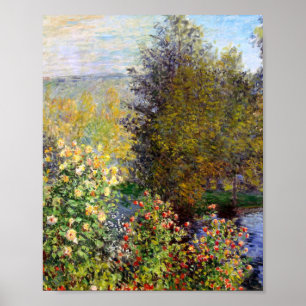 Hoek van de tuin in Montgeron Claude Monet Poster