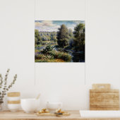 Hoek van de tuin in Montgeron Poster (Keuken)