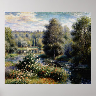 Hoek van de tuin in Montgeron Poster