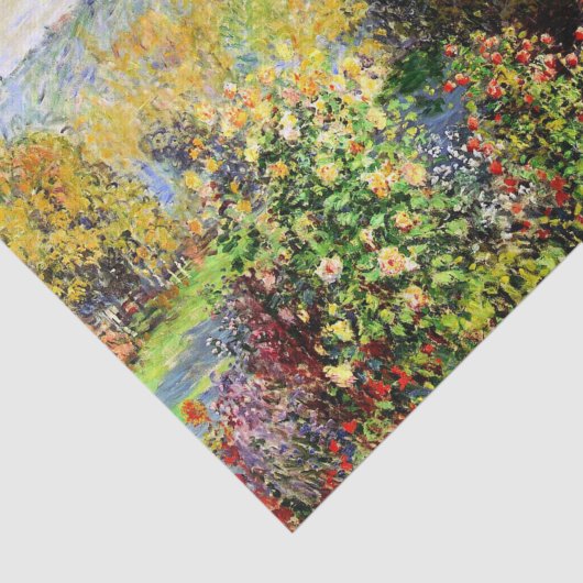 Hoek van de tuin in Montgeron Tissuepapier (Detail)