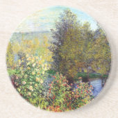 Hoek van de tuin in Montgeron Zandsteen Onderzetter (Voorkant)