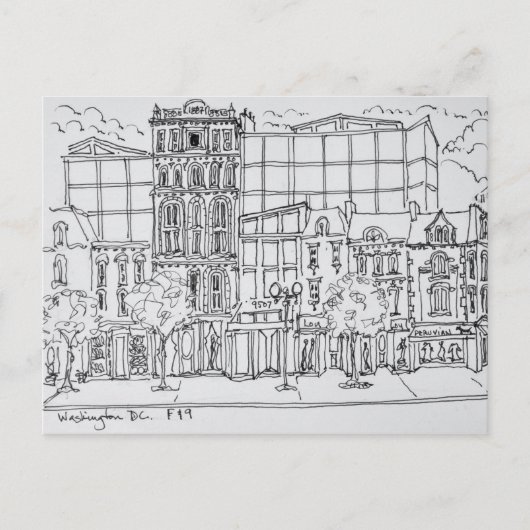 Hoek van F en 9th Street | Washington DC, VS Briefkaart (Voorkant)