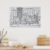 Hoek van F en 9th Street | Washington DC, VS Poster (Keuken)