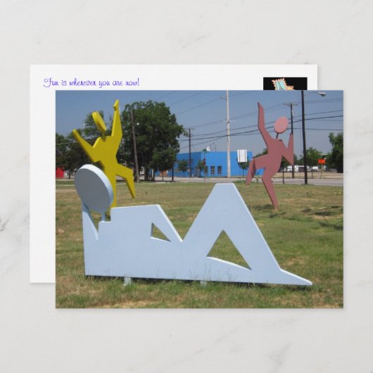 Hoek van Fun & Happy Briefkaart (Voorkant / Achterkant)