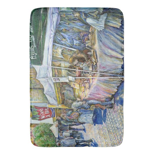 Hoek van het Boerderij van de Vliegende Varken en Badmat (Voorkant Verticaal)