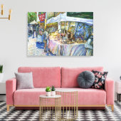 Hoek van het Boerderij van de Vliegende Varken en  Canvas Afdruk (Insitu (Woonkamer))