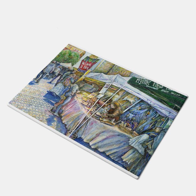 Hoek van het Boerderij van de Vliegende Varken en  Deurmat (Schuin)