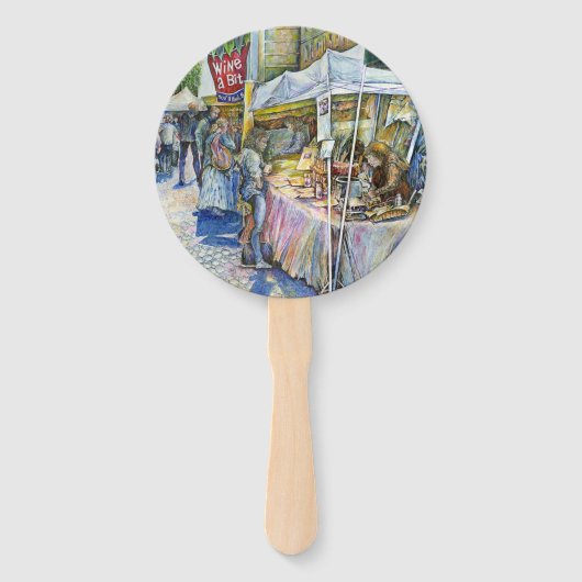 Hoek van het Boerderij van de Vliegende Varken en  Handwaaier (Achterkant)