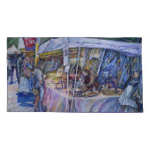 Hoek van het Boerderij van de Vliegende Varken en Kussensloop (Achterkant-Links)