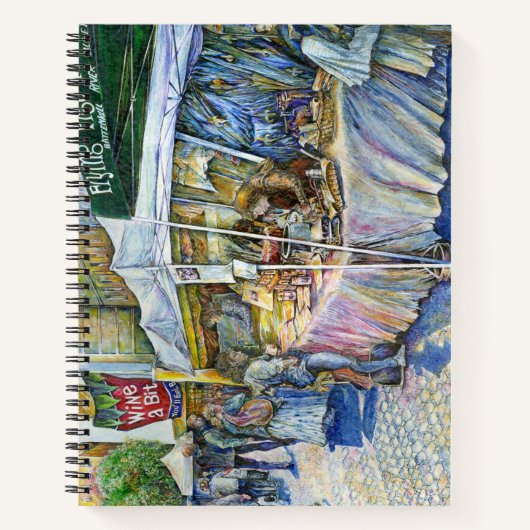 Hoek van het Boerderij van de Vliegende Varken en  Notitieboek (Voorkant)