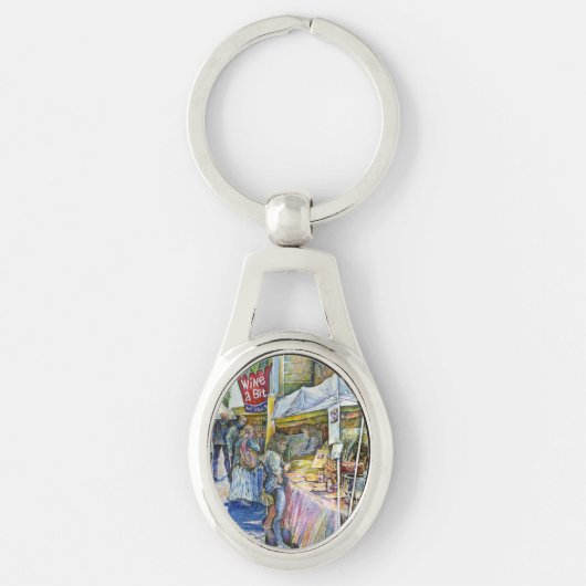 Hoek van het Boerderij van de Vliegende Varken en Sleutelhanger (Voorkant)