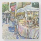 Hoek van het Boerderij van de Vliegende Varken en  Stenen Onderzetter (Voorkant)