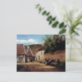 Hoek van het dorp door Camille Pissarro Briefkaart (Staand voorkant)