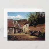 Hoek van het dorp door Camille Pissarro Briefkaart (Voorkant / Achterkant)