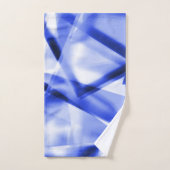 Hoek van vierkante stukken acryl, blauw tot wit bad handdoek (Handdoek)