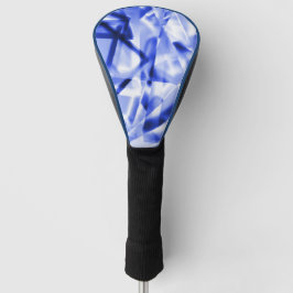 Hoek van vierkante stukken acryl, blauw tot wit golfheadcover